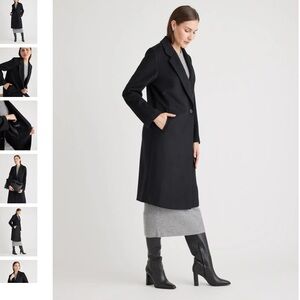 Quince Italian Wool Classic Single-Breasted Coat, NWT, Various